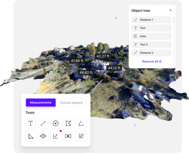 WideBrowse grid flight mapping a large area with a drone