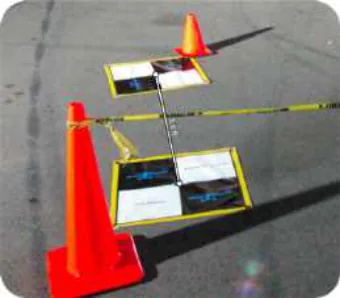 Leica BLK3D in-picture measurement photo measuring the GCP1 to GCP2 line (Location 1)