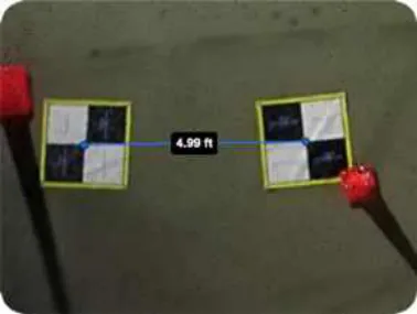 SkyeBrowse video-based 3D model measuring the GCP1 to GCP2 line (Location 1)