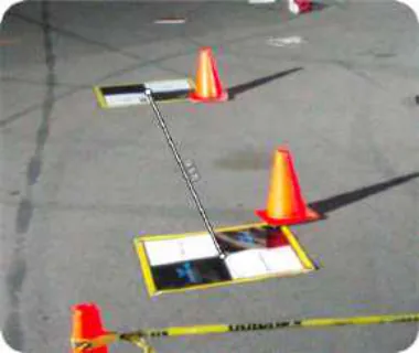 Leica BLK3D in-picture measurement photo measuring the GCP2 to GCP3 line (Location 2)