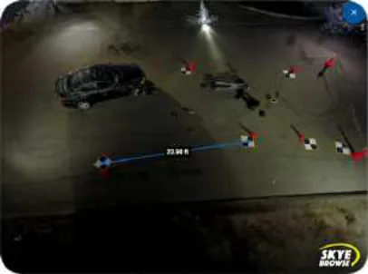 SkyeBrowse video-based 3D model measuring the GCP3 to GCP4 line (Location 3)